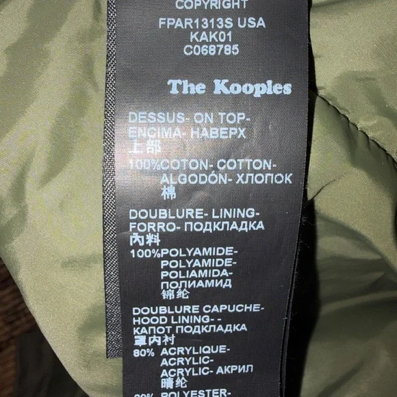 The Kooples Olive Parka - Picture 6 of 9